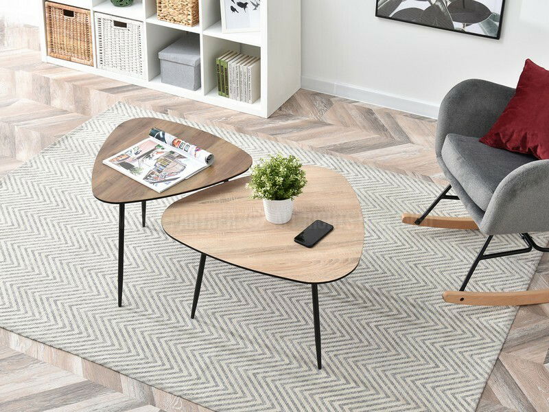 Konferenčný stolík Rossi Zest Xl (sonoma + čierna)