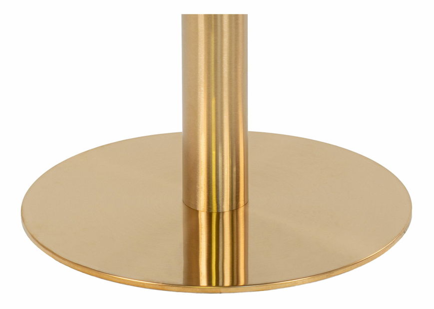 Jedálenský stôl Bvaria 4 (biela + mosadzná)