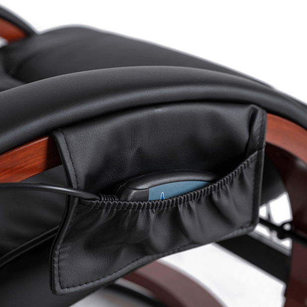 Masszázsfotel zsámollyal Canole (fekete) 