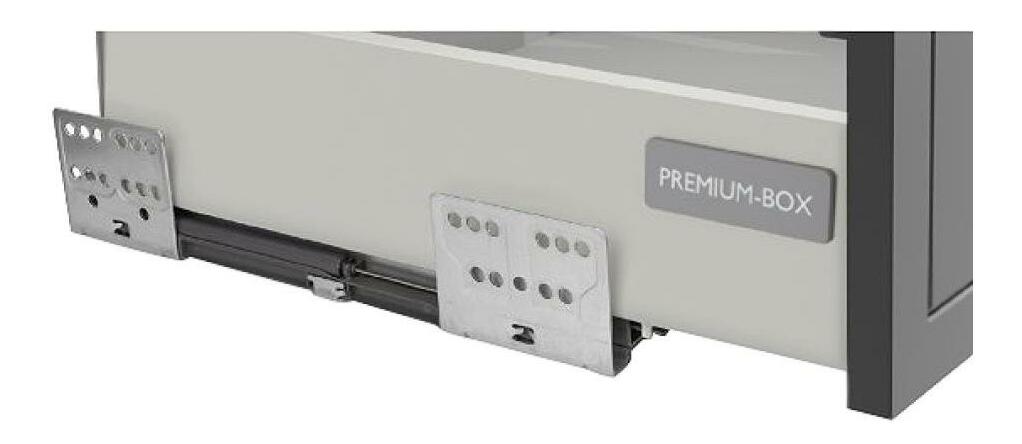 Dulap de bucătarie inferior Arikona 40 D 3S BB (cașmir + negru)