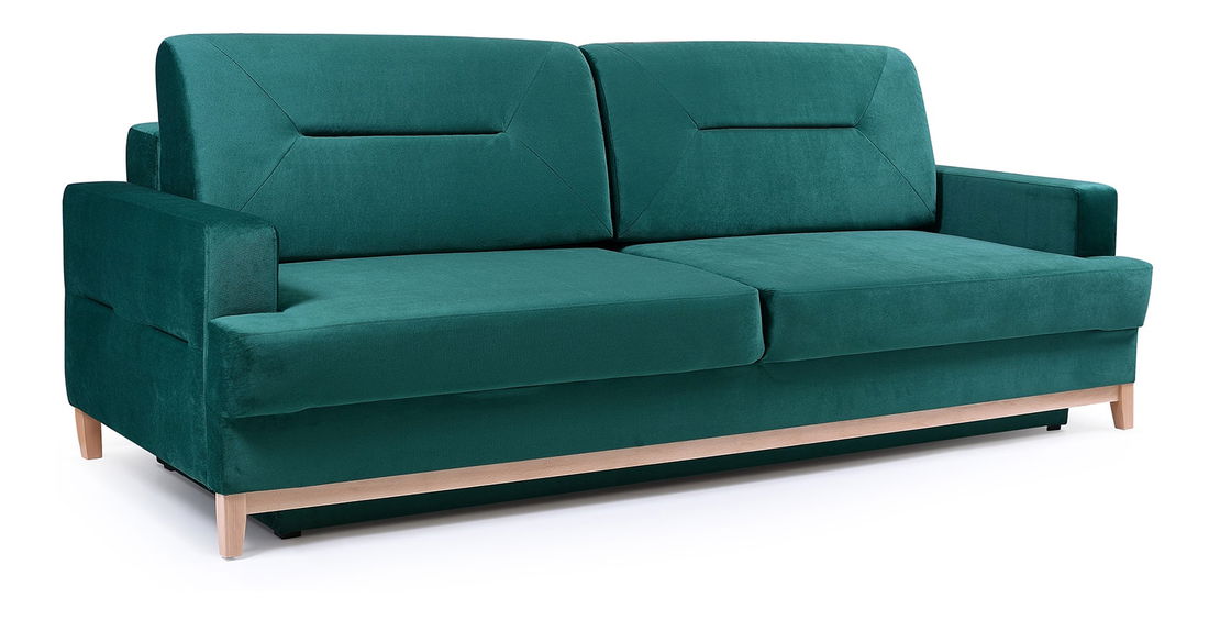 Canapea 3 locuri Lumby (verde închis)