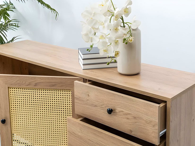 Komód Vovula 5 (természetes) 