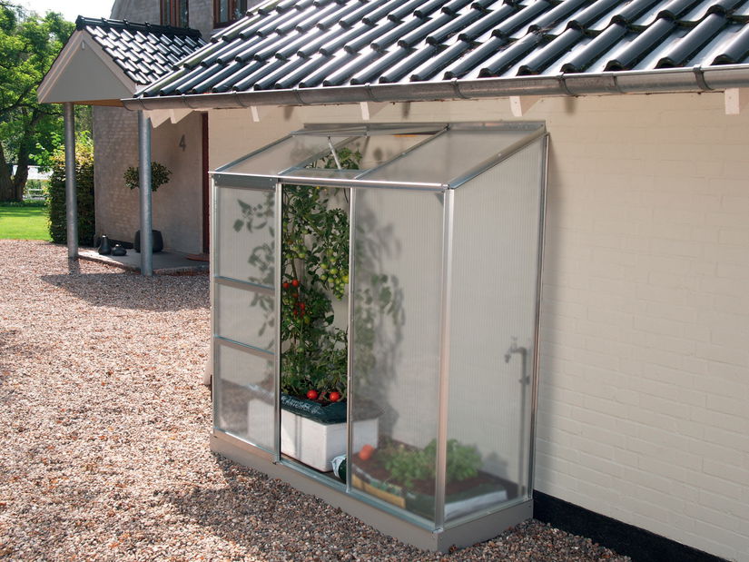 Fal melletti üvegház IDA 1300 (polikarbonát + eloxált alumínium) *kiárusítás
