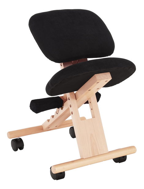 Ergonomikus térdeplőszék Gloire (fekete + bükk)