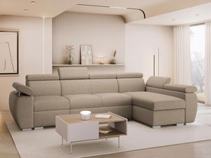 Rohová sedačka Gozo LCP (hnedá) (s úl. priestorom) (P)