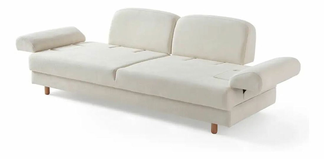 Rozkladacia pohovka Arina (biela) (s úl. priestorom)