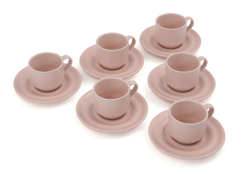 Kávová súprava (12 ks.) Pierot (ružová)