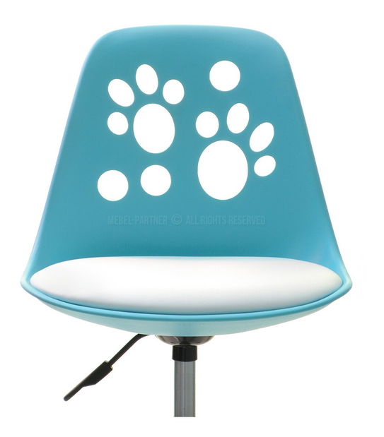 Dječja stolica Footy (plava + bijela + krom)