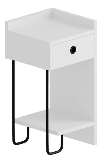 Noćni stolić Cacy (bijela) (L)