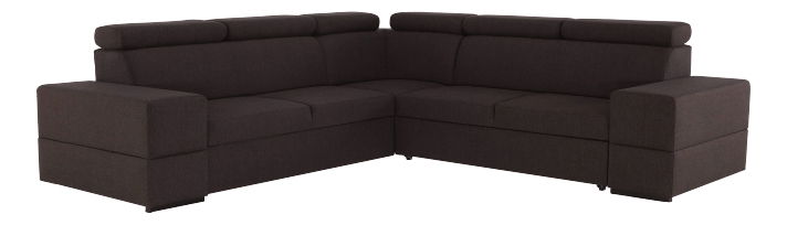 Rohová sedačka Mone (tmavohnedá) (P)