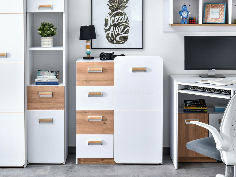 Mobilier cameră studenți Clerigo 05 (alb)