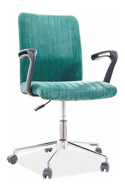 Irodai fotel Obery (zöld + króm)