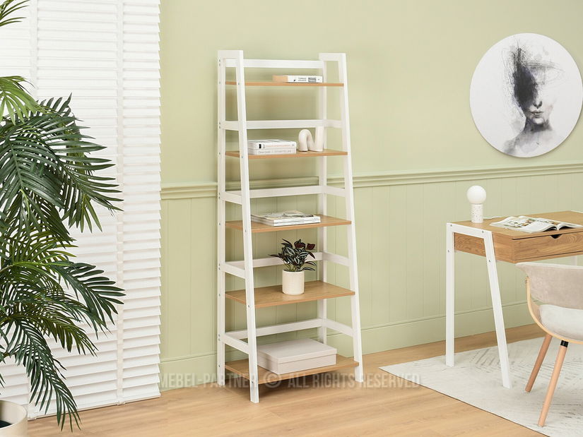 Regál Topaz (tölgy + fehér)