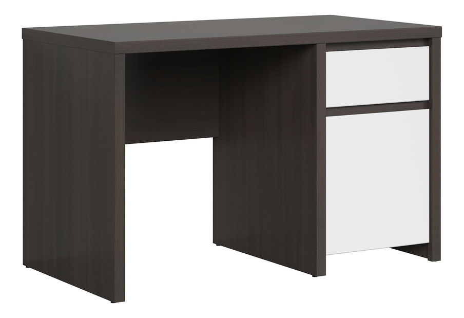 PC stolík BRW Kaspian BIU1D1S/120 (wenge + biela)