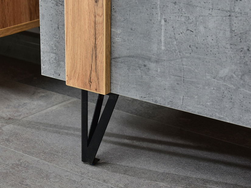 Nappali fal Subrayado 02 (tölgy + fekete)