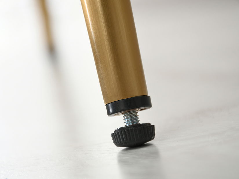 Barová stolička Proenia (sivá + zlatá)