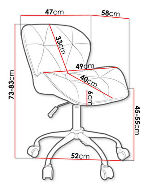 Irodai szék Archie 868 2 (szürke) 