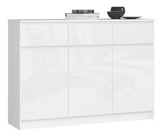 Komód Keanu VI (fényes fehér)