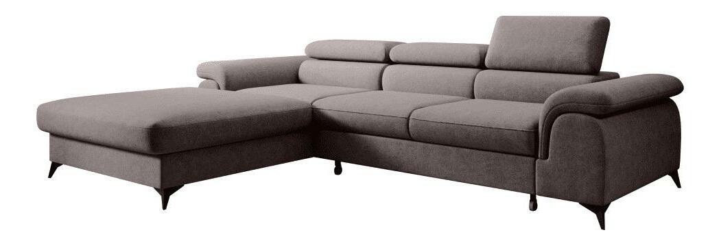 Rohová sedacia súprava FORTY (hnedá)