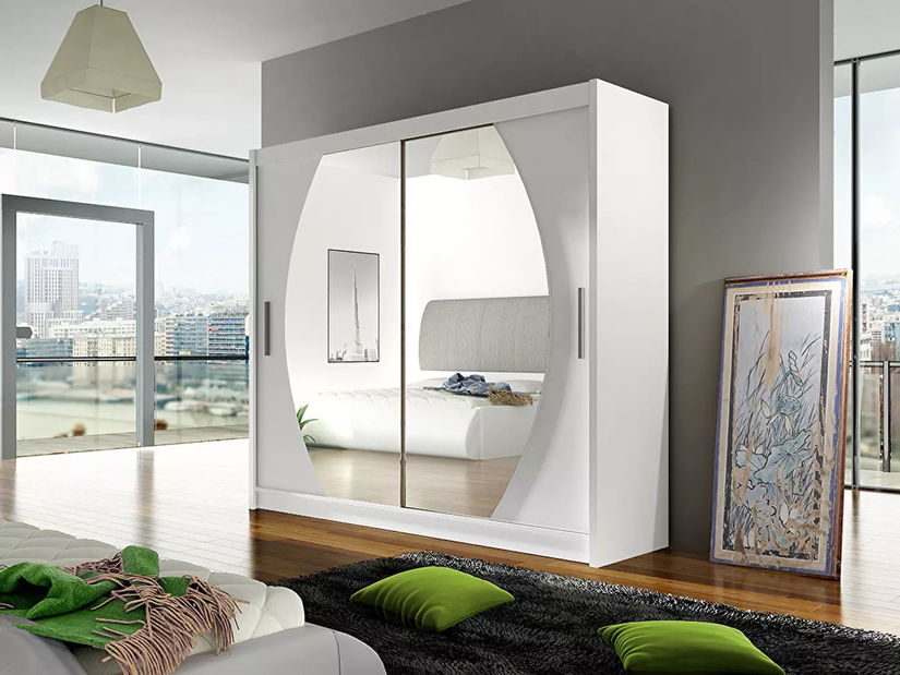 Šatníková skriňa Baker IV (biela)