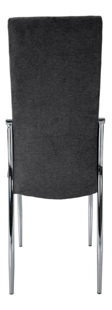 Blagovaonska stolica Tempo Kondela -Adore (tamnosiva + krom) 
