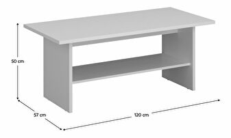 Konferenčný stolík ERODIO (biela)