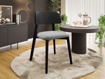 Étkezőszék Azanax (szürke + fekete) 