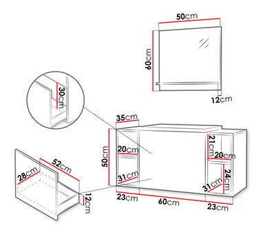 Kúpeľnová zostava Nadalo IX (čierna)