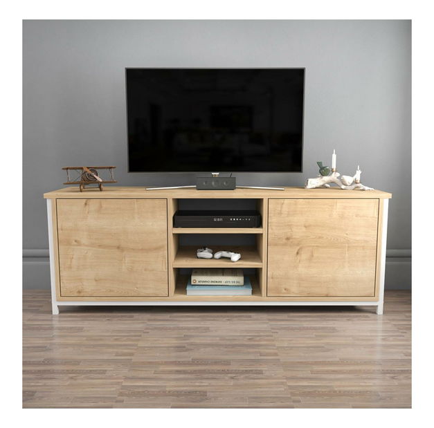 TV stolić Otosello (bijela + hrast)