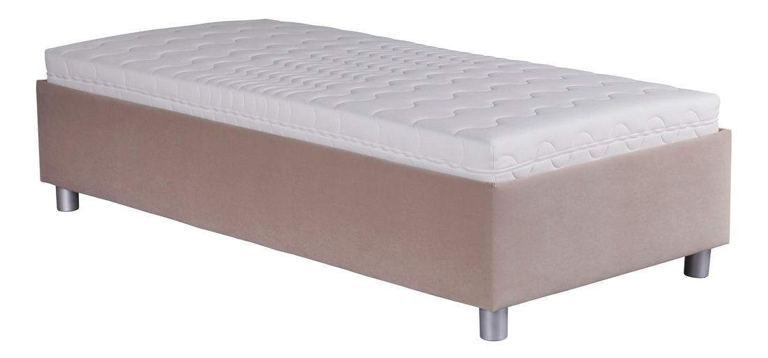 Jednolôžková posteľ 90 cm Blanár Neptun (svetlohnedá) (s roštom a matracom Nelly)