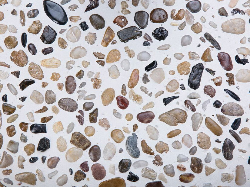 Stojan na zahradný dáždnik 47 cm ELFIR (betón) (biela)