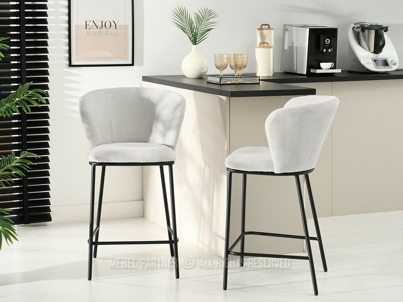 Barska stolica Kurkum (siva + crna)