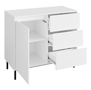 Set mobilier living Somkera I (Alb + auriu) 