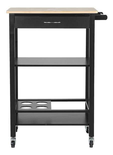 Tálaló kocsi Allora (fekete)