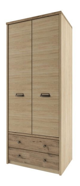 Šatníková skriňa Mirach 2D2S