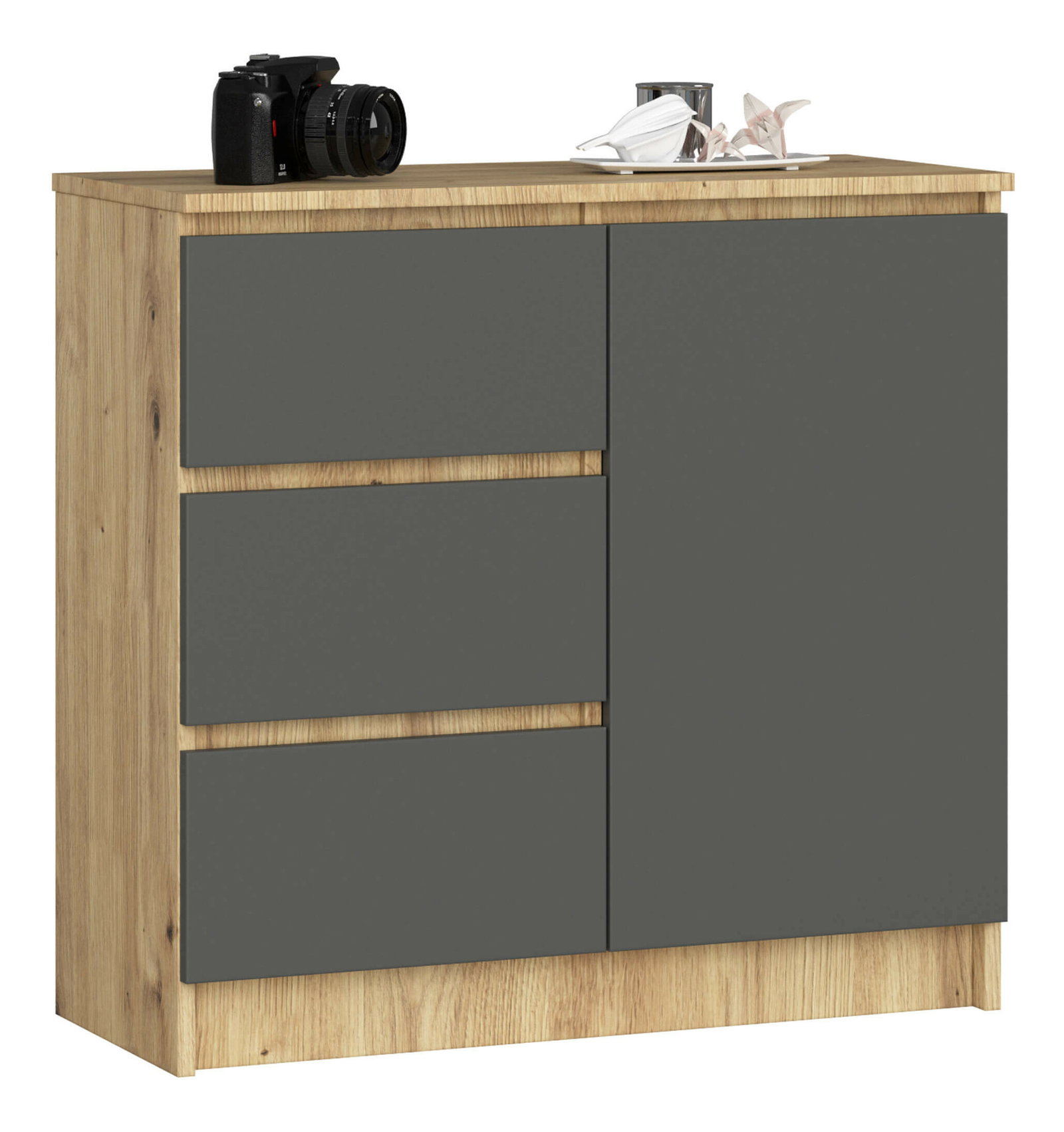 Komód Komeito (artisan tölgy + grafit)