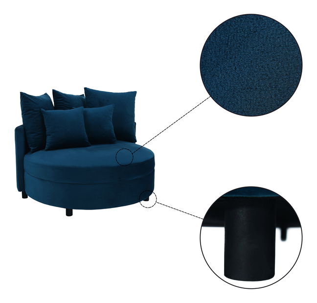 Kreslo Salina (modrá)