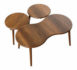 Set 3ks. konferenčných stolíkov Marty (orech)