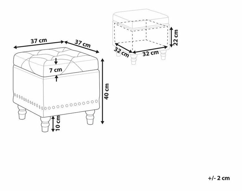 Taburetka Lorza (béžová)