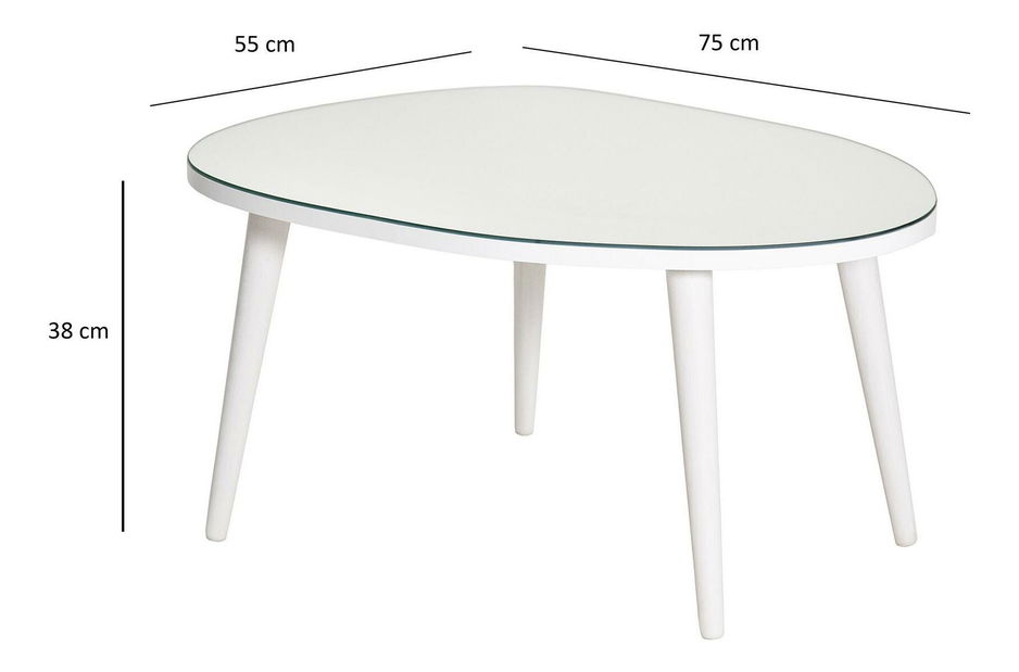 Dohányzóasztal Gustavo 2 (fehér)