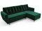 Rohová sedačka Paladio (tmavozelená) (P)