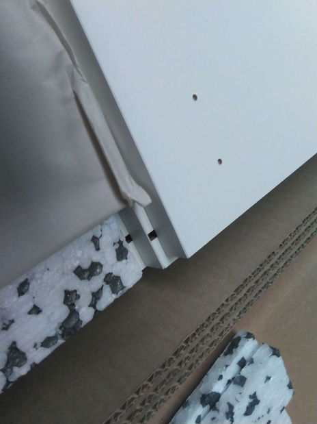 Perete living Ramon I (alb + negru lucios) (cu iluminat) *resigilat