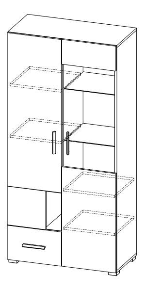Dulap cu rafturi Kit 14
