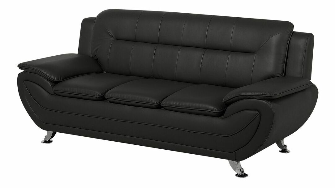 Pohovka trojsedačka Leyton (čierna)