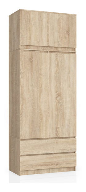 Šatníková skriňa Sagan (dub sonoma)