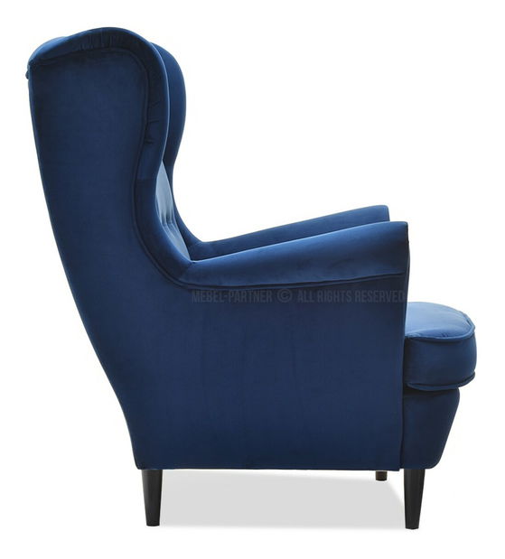 Kreslo ušiak Margis (biela)