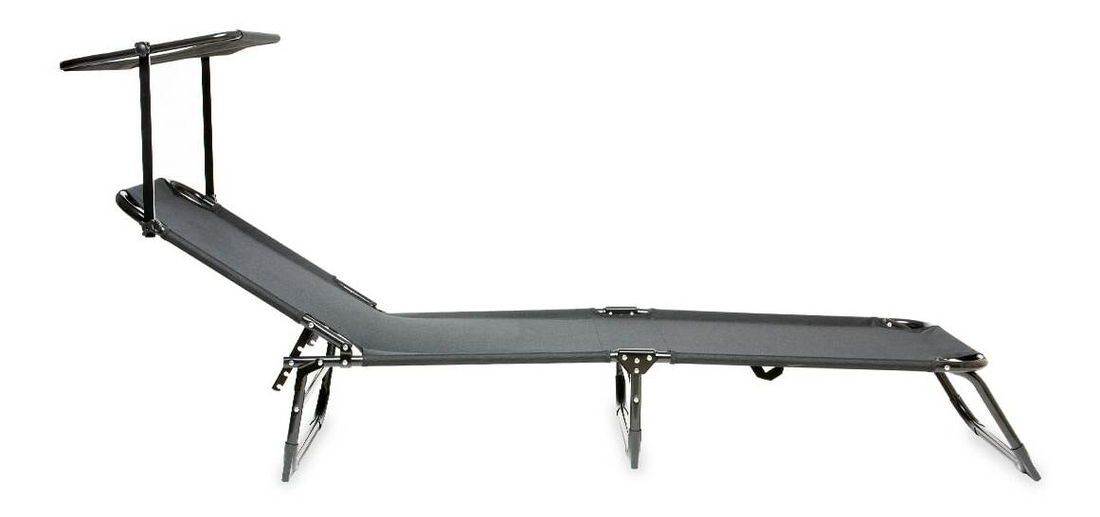 Zahradné lehátko Eden (čierna) *výpredaj