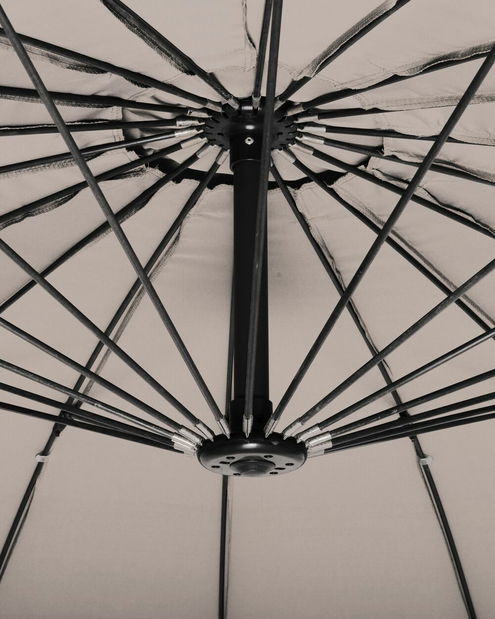 Umbrelă de grădină 268 cm CALISA II (poliester) (bej nisipiu)