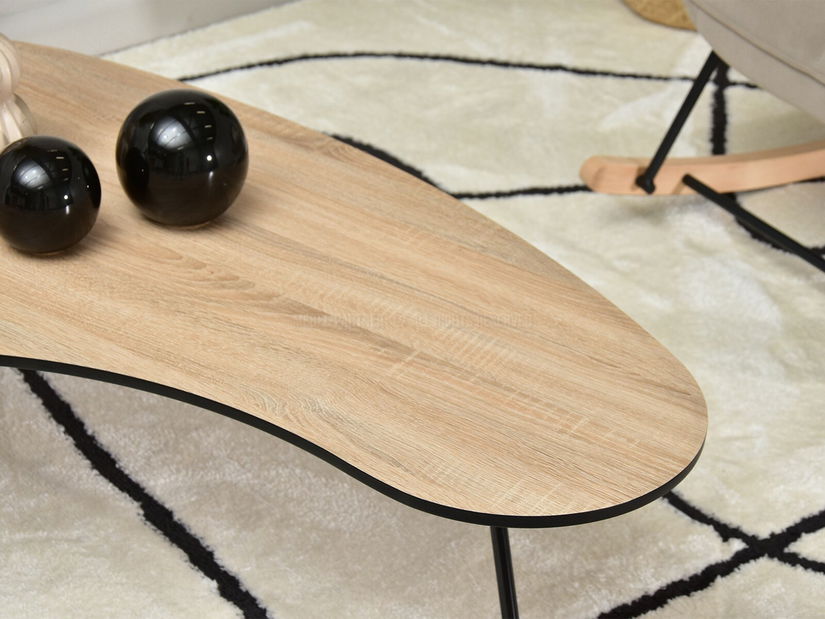 Dohányzóasztal Sirius (szonoma + fekete)