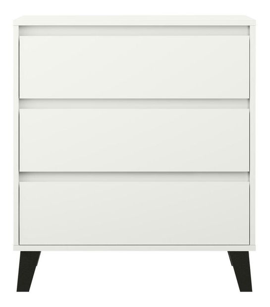 Komoda Brisas 2 (bijela + crna) 